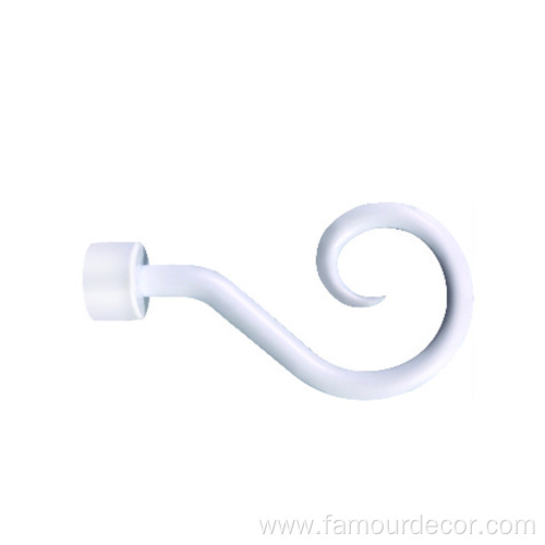 Hook plastic head curtain rod